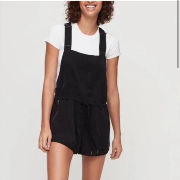 Aritzia Wilfred Free Beatriz Short Overall Romper Size Small - Picture 1 of 9